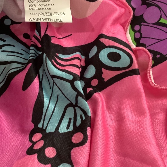 NEW: Shein  pink butterflies nightie fits XXL 42-43 bust - Picture 6 of 8